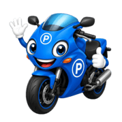 Motorcycle parking in Catania near the historic centre